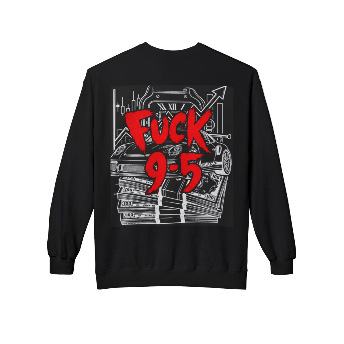 NERV No 9-5 Crewneck Sweatshirt - Black