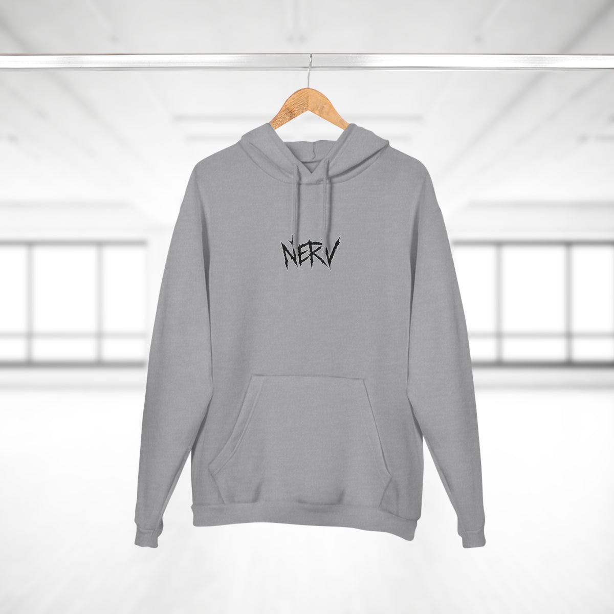 NERV Bear Hoodie - Grey
