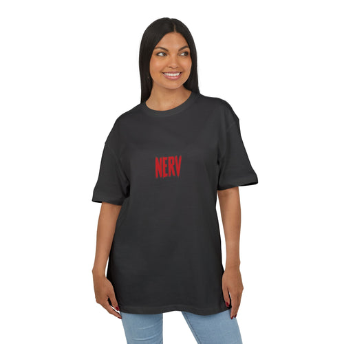 NERV Your Only Limit Unisex Heavy Oversized Tee - Black