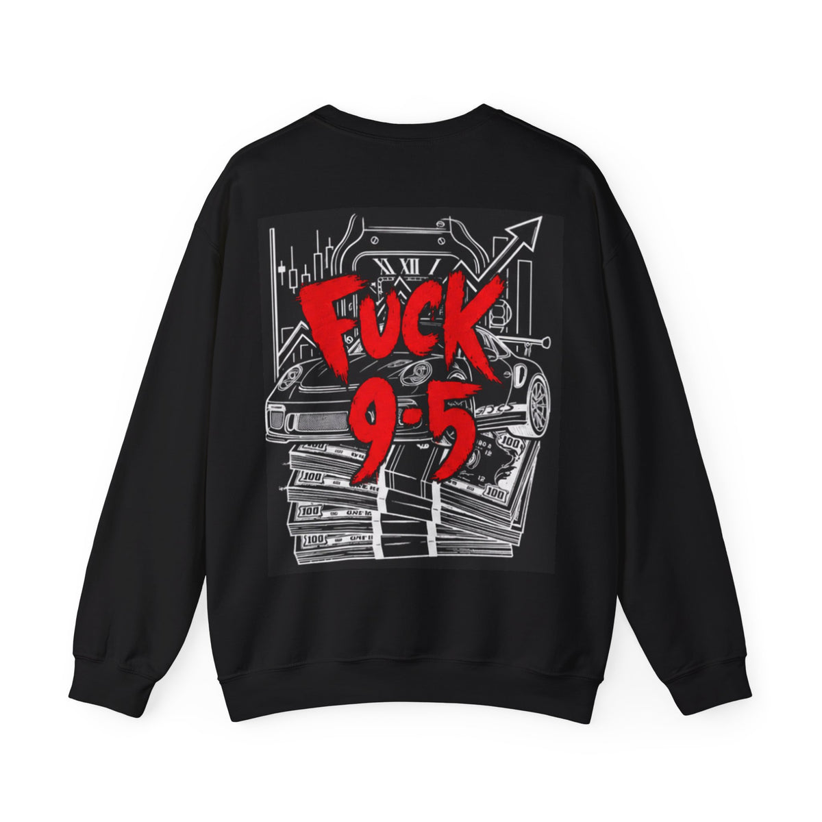 NERV No 9-5 Crewneck Sweatshirt - Black