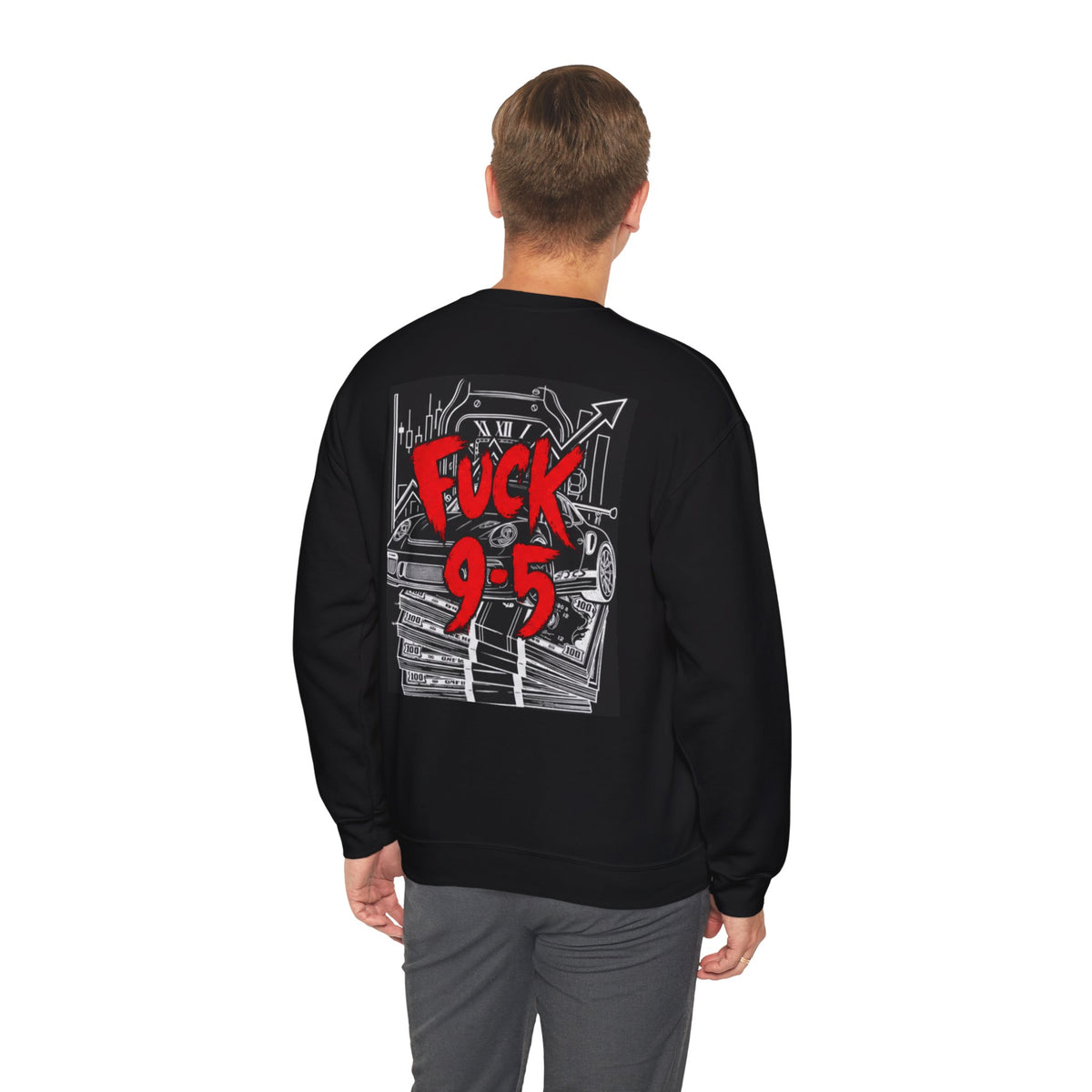 NERV No 9-5 Crewneck Sweatshirt - Black