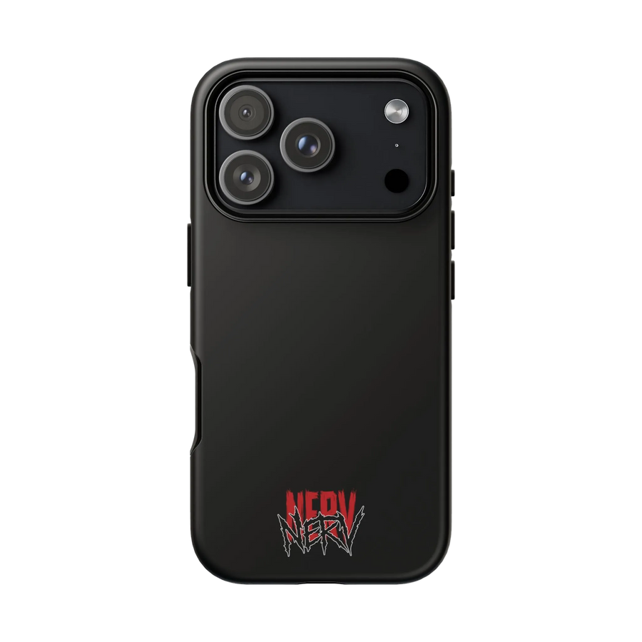 NERV Logo Tough Phone Case - Black