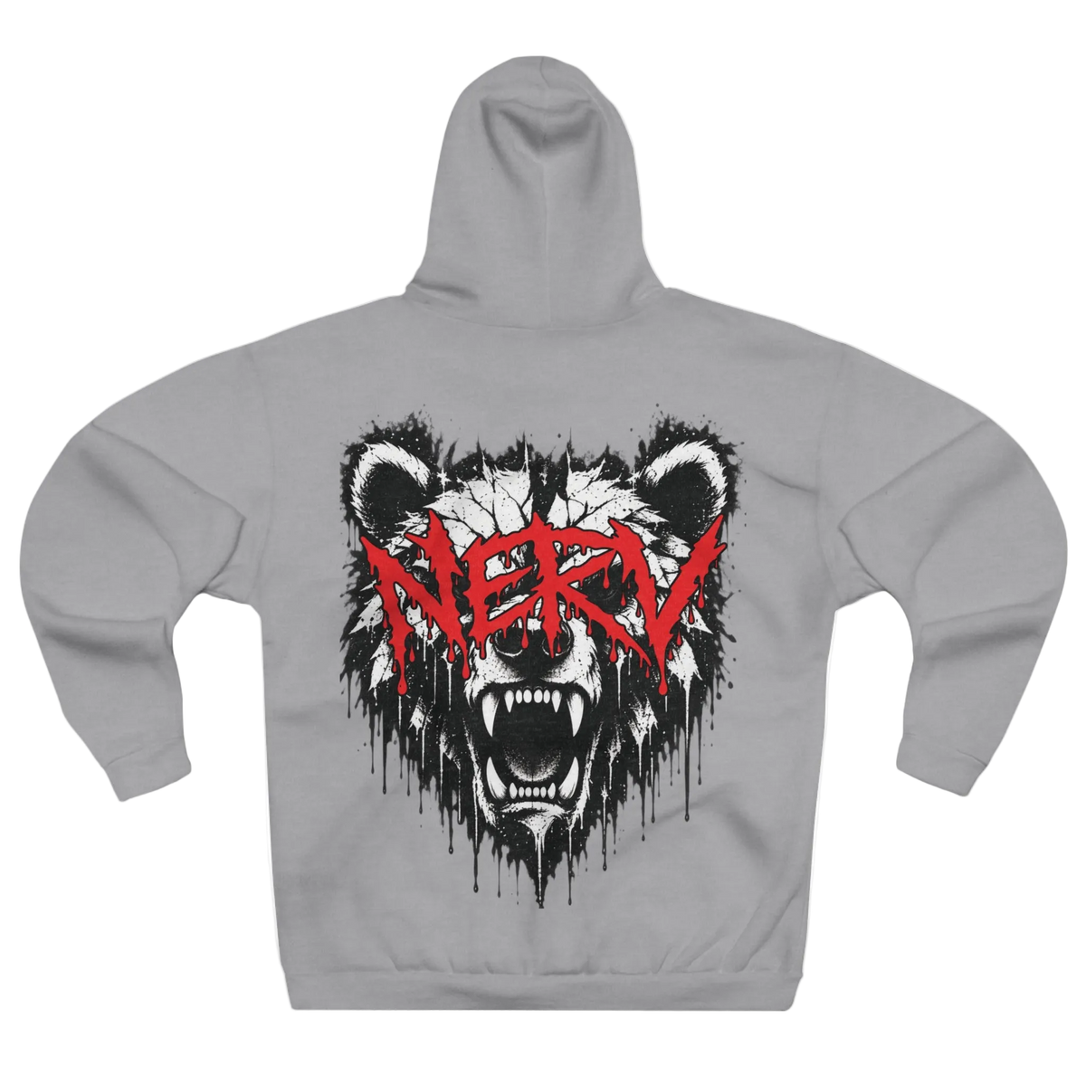 NERV Bear Hoodie - Grey